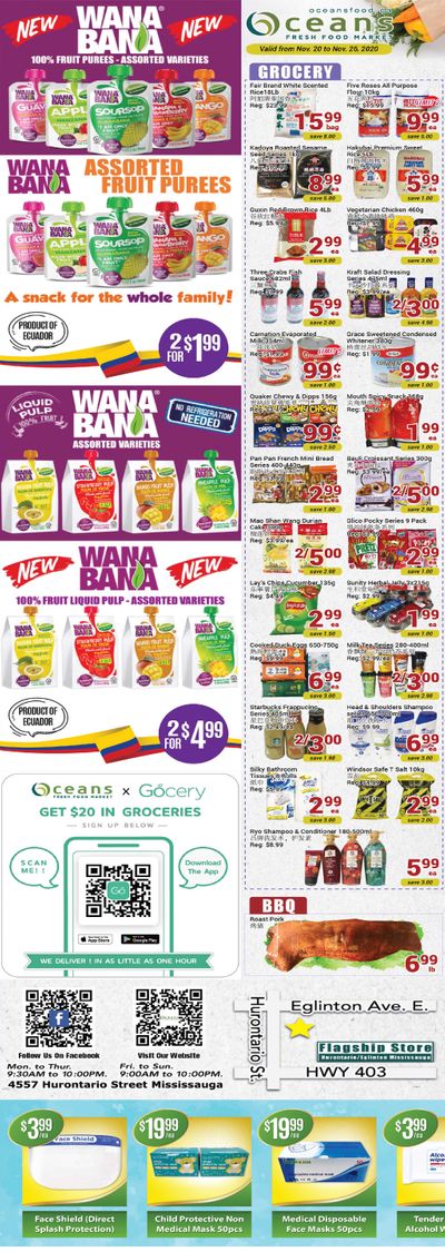 Oceans Fresh Food Market (Mississauga) Flyer November 20 to 26