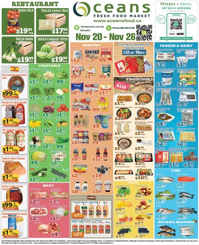Oceans Fresh Food Market (Brampton) Flyer November 20 to 26