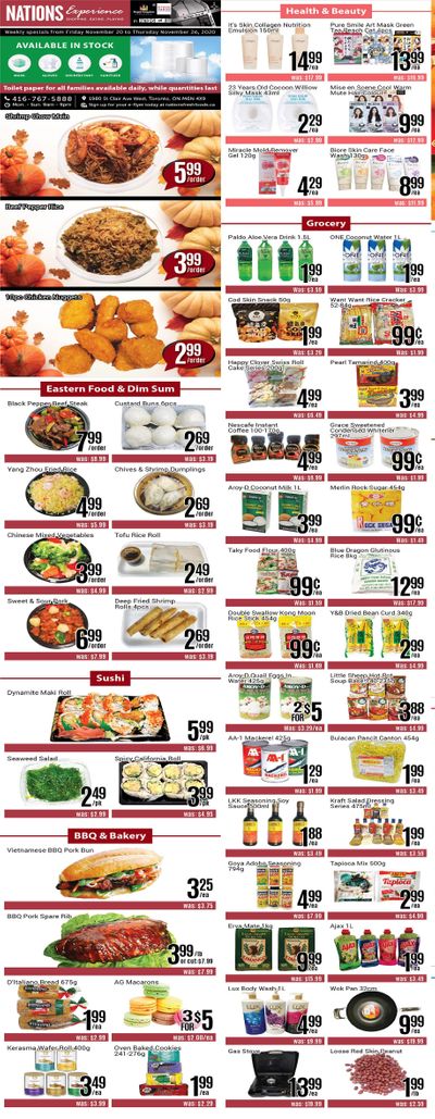 Nations Fresh Foods (Toronto) Flyer November 20 to 26