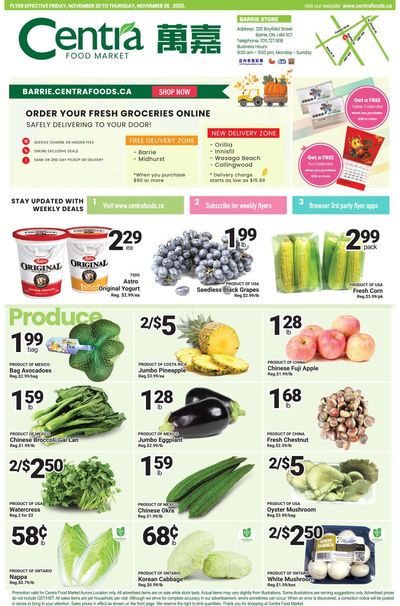 Centra Foods (Barrie) Flyer November 20 to 26