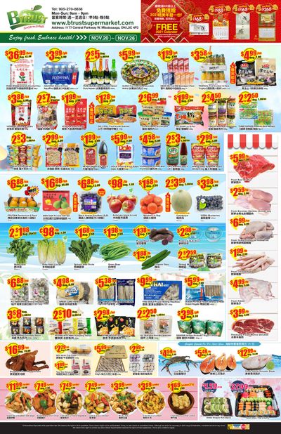 Btrust Supermarket (Mississauga) Flyer November 20 to 26
