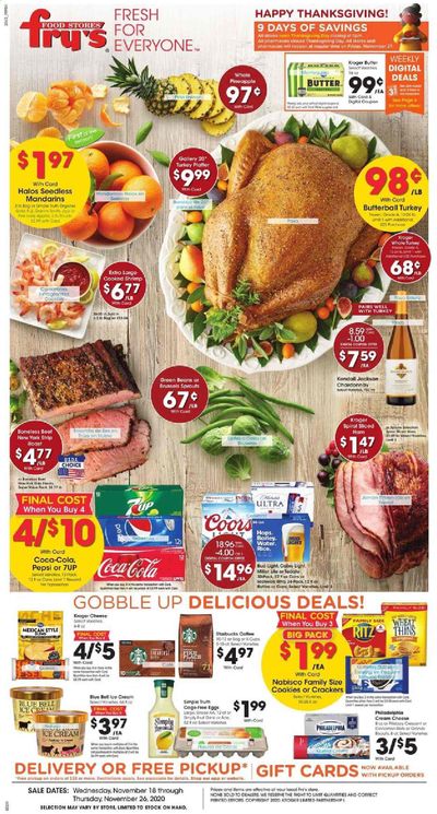 Fry’s (AZ) Weekly Ad Flyer November 18 to November 26