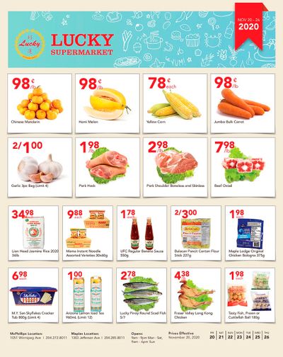 Lucky Supermarket (Winnipeg) Flyer November 20 to 26