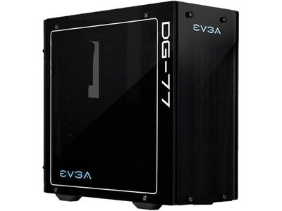 EVGA DG-77 Matte Black Mid-Tower, 3 Sides of Tempered Glass, Vertical GPU Mount, RGB LED and Control Board, K-Boost, Gaming Case (170-B0-3540-KR) on Sale for $89.99 (Save $90.00) at Canada Computer & Electronics Canada