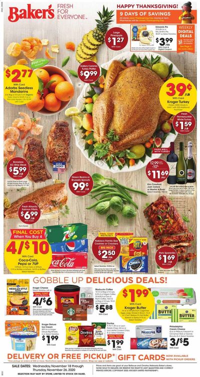 Baker's Weekly Ad Flyer November 18 to November 26