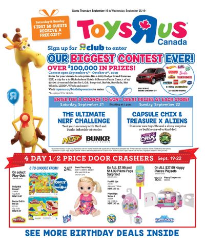 Toys R Us Flyer September 19 to 25