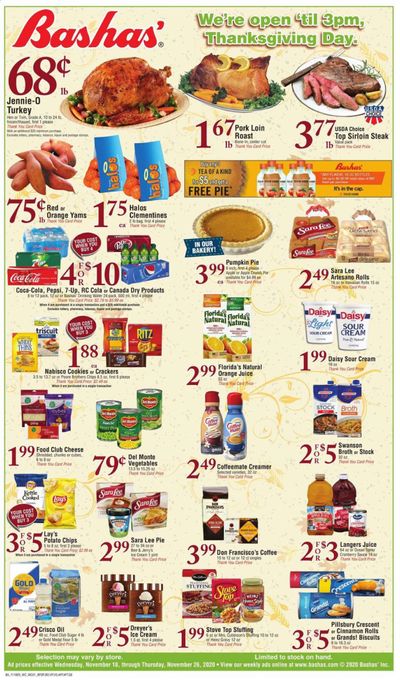 Bashas' (AZ) Weekly Ad Flyer November 18 to November 26