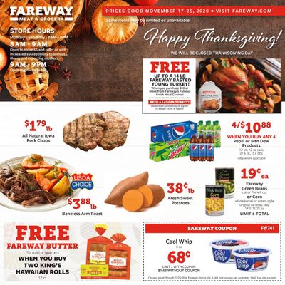 Fareway (IA, IL, MN, MO, NE, SD) Weekly Ad Flyer November 17 to November 25