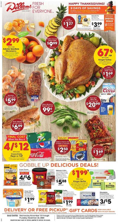 Dillons (KS) Weekly Ad Flyer November 18 to November 26