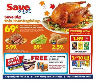 Save a Lot Weekly Ad Flyer November 18 to November 26