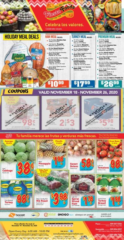 Fiesta Foods SuperMarkets Weekly Ad Flyer November 18 to November 26
