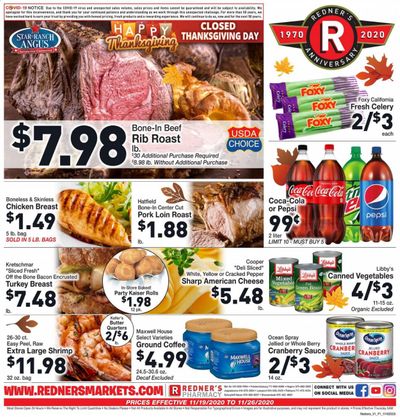 Redner's Markets Weekly Ad Flyer November 19 to November 26