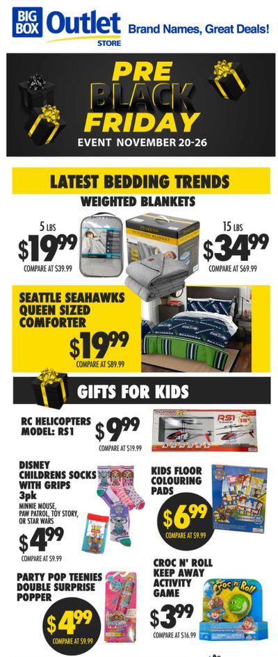 Big Box Outlet Store Flyer November 20 to 26