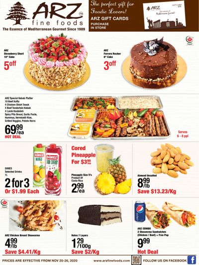 Arz Fine Foods Flyer November 20 to 26