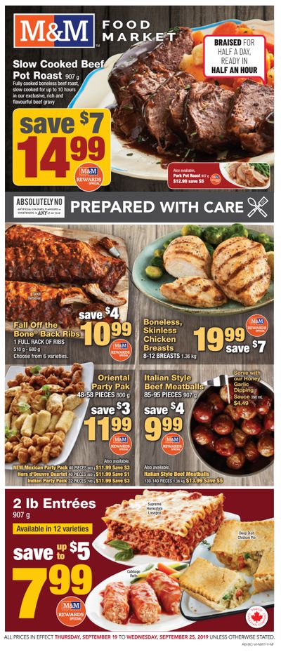 M&M Food Market (AB, BC, NWT, Yukon, NL) Flyer September 19 to 25