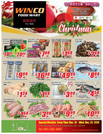 WinCo Food Mart (HWY 7) Flyer December 19 to 25
