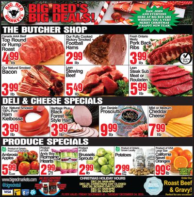 Big Red Markets Flyer December 20 to 24