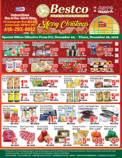 BestCo Food Mart (Scarborough) Flyer December 20 to 26