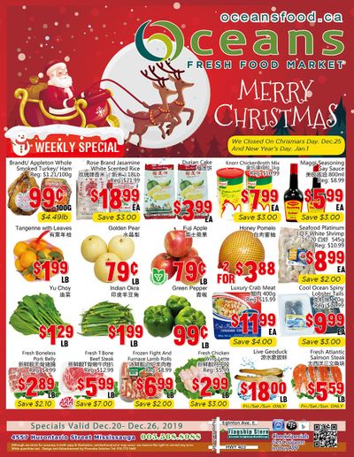 Oceans Fresh Food Market (Mississauga) Flyer December 20 to 26