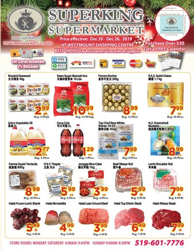 Superking Supermarket (London) Flyer December 20 to 26