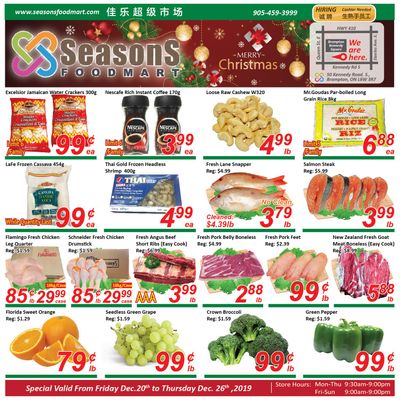 Seasons Food Mart (Brampton) Flyer December 20 to 26