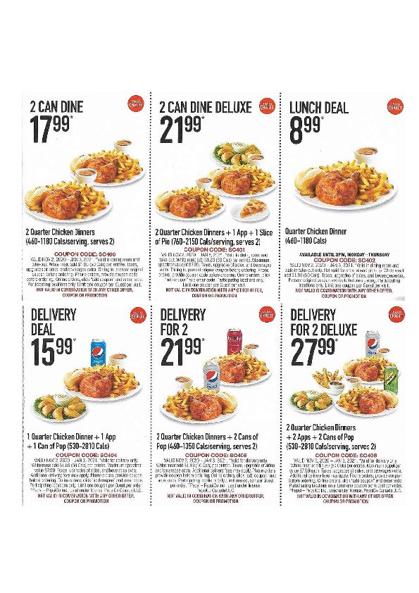 Digital Coupons at Swiss Chalet