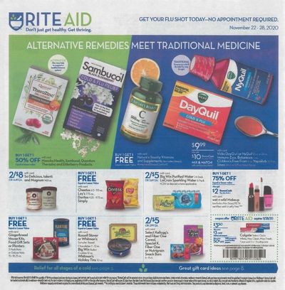 Rite Aid Weekly Ad Flyer (11/22/20 – 11/28/20): Early Rite Aid Ad Preview