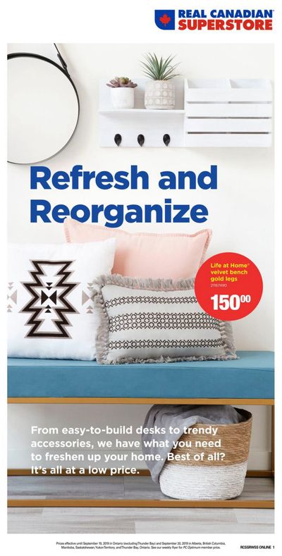 Real Canadian Superstore Home Decor Book August 30 to September 19