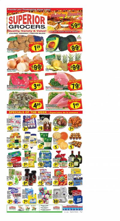 Superior Grocers Weekly Ad Flyer November 18 to November 24