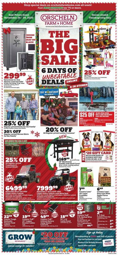 Orscheln Farm and Home Weekly Ad Flyer November 24 to November 29