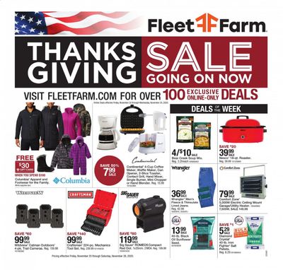 Fleet Farm Weekly Ad Flyer November 20 to November 28