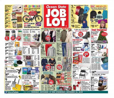 Ocean State Job Lot Weekly Ad Flyer November 19 to November 25