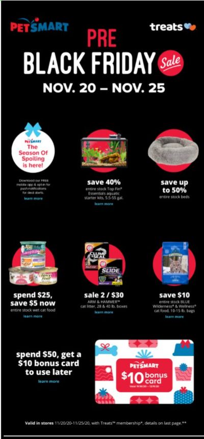 PetSmart Weekly Ad Flyer November 20 to November 25