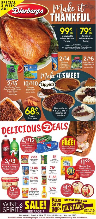 Dierbergs (IL, MO) Weekly Ad Flyer November 17 to November 30