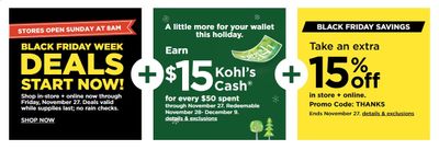 Kohl's Weekly Ad Flyer November 22 to November 27