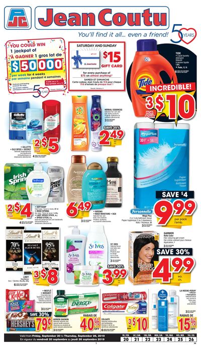 Jean Coutu (ON) Flyer September 20 to 26