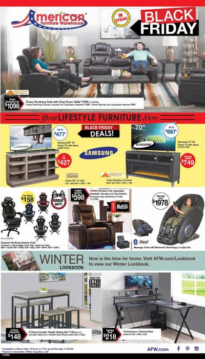 American Furniture Warehouse (CO) Weekly Ad Flyer November 22 to November 28