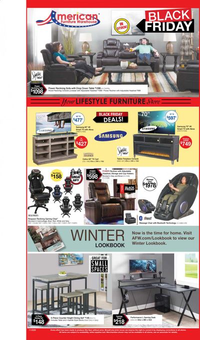 American Furniture Warehouse (AZ) Weekly Ad Flyer November 22 to November 28
