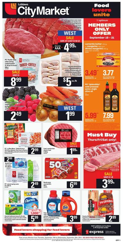 Loblaws City Market (West) Flyer September 19 to 25