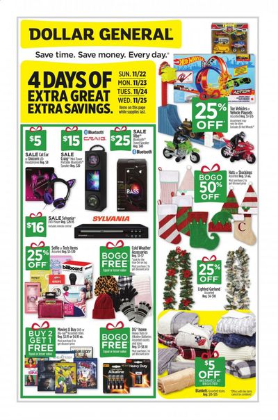 Dollar General Weekly Ad Flyer November 22 to November 28