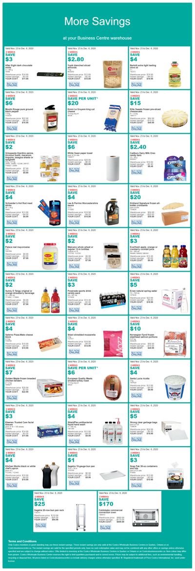 Costco Business Centre (ON & QC) Instant Savings Flyer November 23 to December 6