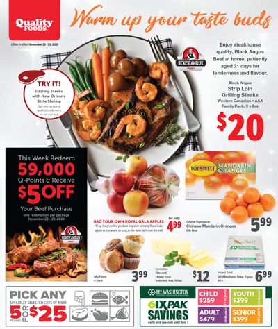 Quality Foods Flyer November 23 to 29