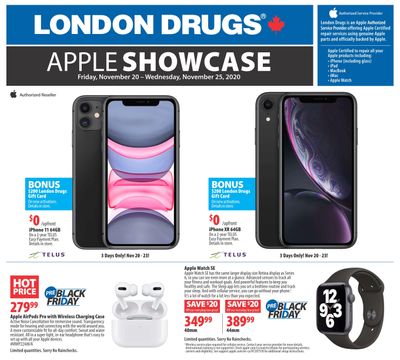 London Drugs Apple Showcase Event Flyer November 20 to 25