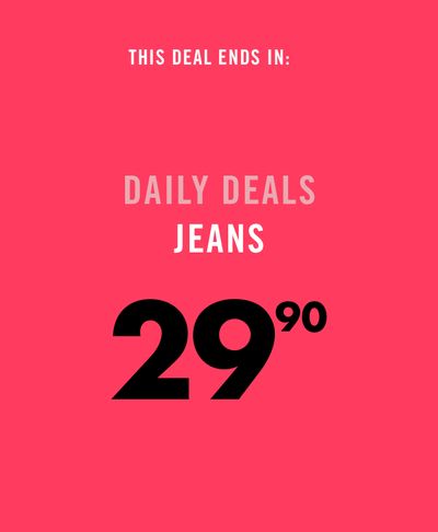 Reitmans Canada Black Friday Daily Deal: Jeans for $29.90, Today!