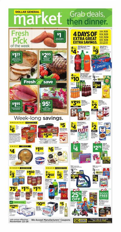 Dollar General (GA) Weekly Ad Flyer November 22 to November 28