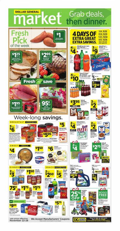 Dollar General (VA) Weekly Ad Flyer November 22 to November 28