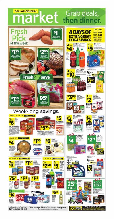 Dollar General (LA) Weekly Ad Flyer November 22 to November 28