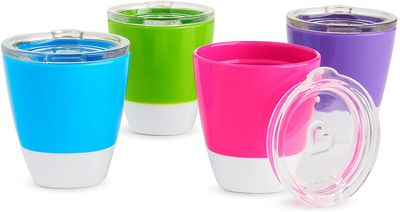 Munchkin Splash Toddler Cups with Training Lids, 4 Pack On Sale for $ 11.55 (Save $ 4.44) at Amazon Canada