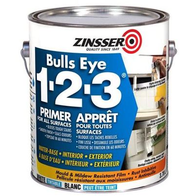 Zinsser Bulls Eye 1.2.3. Primer Sealer, 3.78-L For $21.89 At Canadian Tire Canada