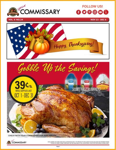 Commissary Weekly Ad Flyer November 23 to December 6